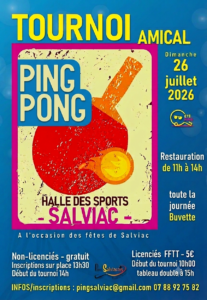 Lire la suite à propos de l’article Tournoi annuel du Ping Salviacois