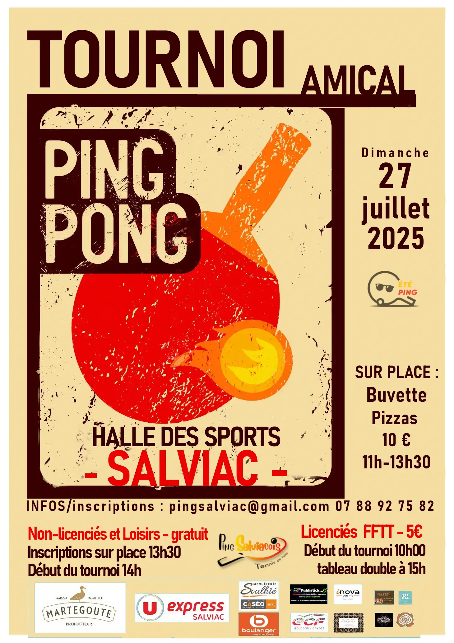 Tournoi annuel du Ping Salviacois