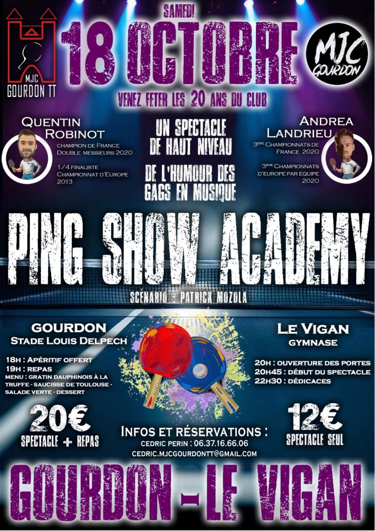 Ping Show Academy du 18 octobre
